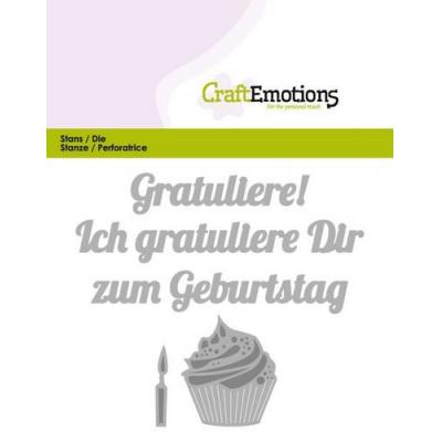 CraftEmotions Die -  Gratuliere zum Geburtstag